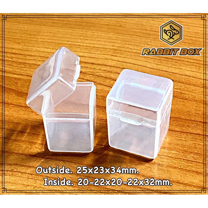 กล่องพลาสติก ขนาด 25x23x34mm. จำนวน 10 ชิ้น