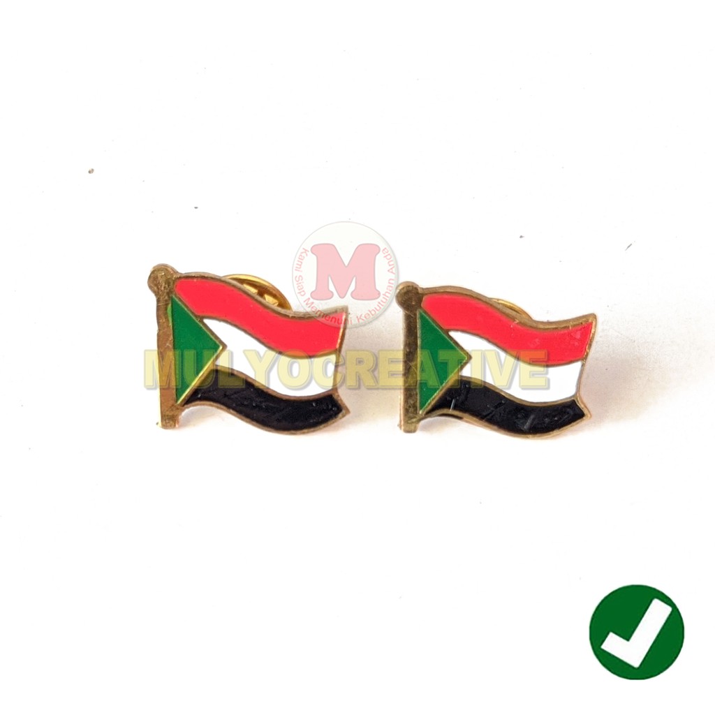 เข็มกลัดธง Sudan Country เข็มกลัดธง Sudan