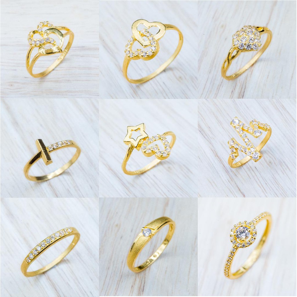 YHLG️ แหวนทองเพชรรัสเซีย น้ำหนักครึ่งสลึง [มีหลายแบบให้เลือก][ผ่อนได้]