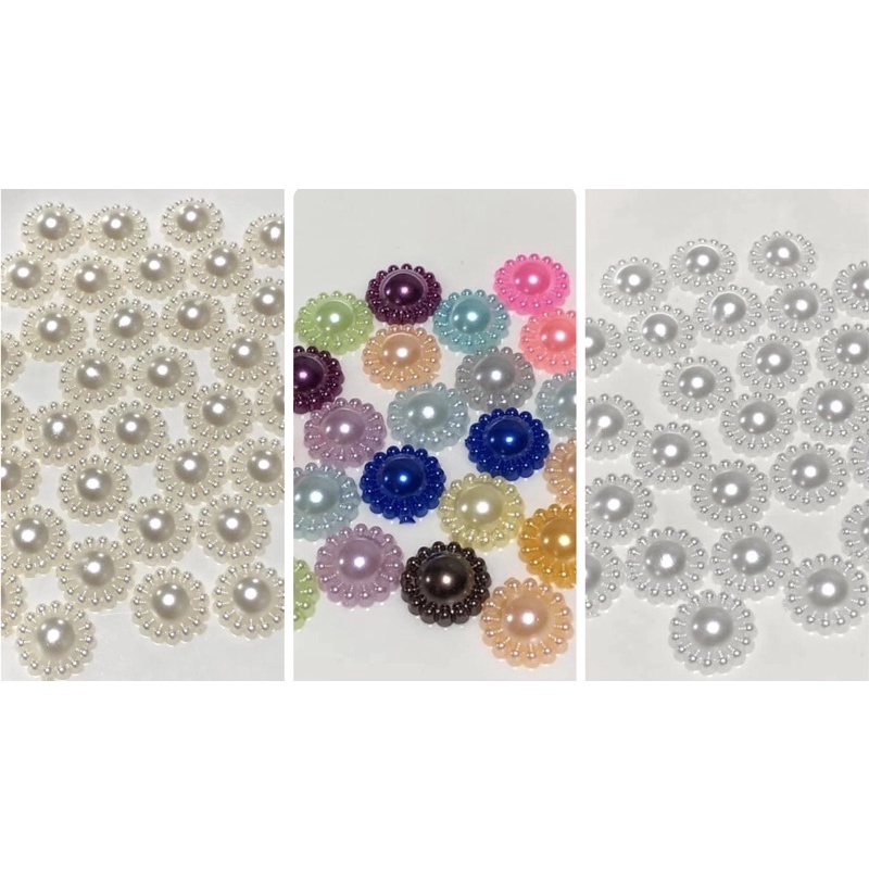 มุกล้อมซีก ขนาด 12 มิล 10 มิล และ 8 มิล