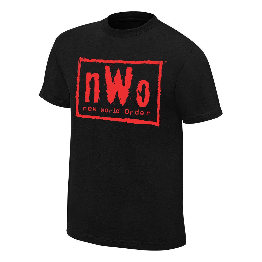 เสื้อยืดผ้าฝ้าย 100% พิมพ์ลาย wwe nwo wolfpac สําหรับผู้ชาย
