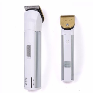 Kemei ปัตตาเลี่ยนไร้สาย 2 in 1 ทั้งชาร์จและถ่าน รุ่น KM-2599 ใบมีดสแตนเลส มอเตอร์ Pd พร้อมแท่นชาร์จ