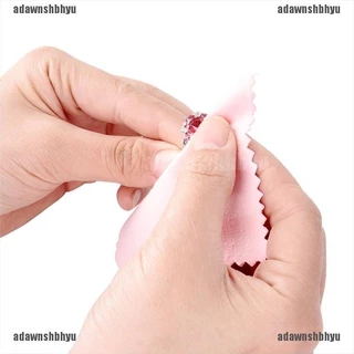 [adawnshbhyu] ผ้าทําความสะอาดเครื่องประดับ สีเงิน 50 ชิ้น