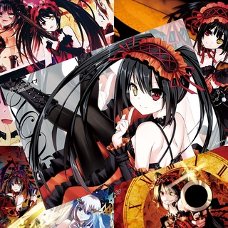 8pcs HD poster animation DATE A LIVE Tokisaki Kurumi anime HD surrounding dormitory room wall stickers wallpaper