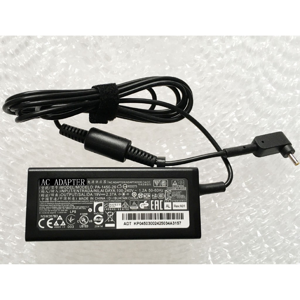 Chargeur/Adaptateur Secteur Compatible Acer Aspire V3-372 Et V3-372T - 19V 2.37A 45W - Neuf