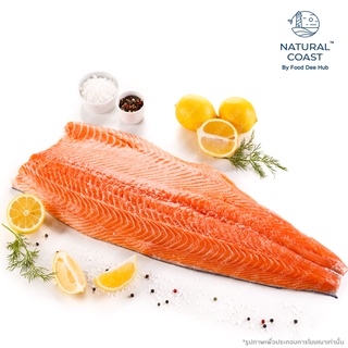 แซลมอนแช่แข็ง แซลมอนฟิเลย์ (ครึ่งตัว) 1.5-2.3 kg - Natural Coast Atlantic Salmon Fillet size L🐟