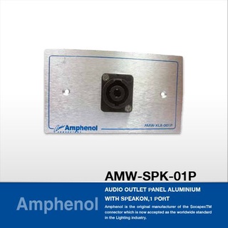 Amphenol AMW-SPK-01P แผ่นเพลท Speakon, 1 Port