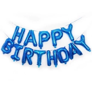 ลูกโป่งฟอย​ อักษร วันเกิด HAPPY BIRTHDAY ขนาด 16 นิ้ว รหัส BALLON-001