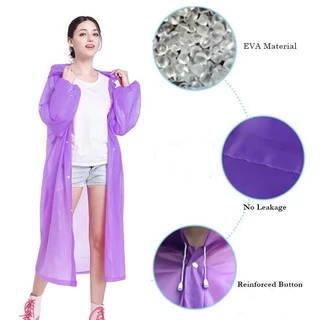 เสื้อกันฝน เสื้อกันฝนผู้ใหญ่/เด็ก EVA แขนจั้ม มีหมวก คุณภาพดี มีหลายสี Rain coat ชุดกันฝน