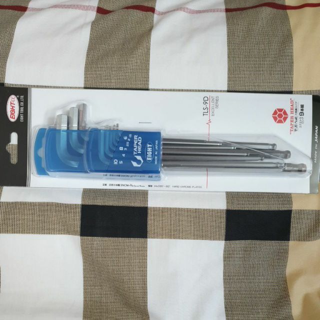 ประแจแอลหกเหลี่ยม1.5-10 EIGHT TLS-9D