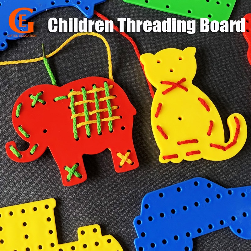 4 ชิ้น เกลียว เชือกผูก ของเล่น เด็ก Montessori วิจิตร มอเตอร์ ของเล่นเพื่อการศึกษาในช่วงต้น