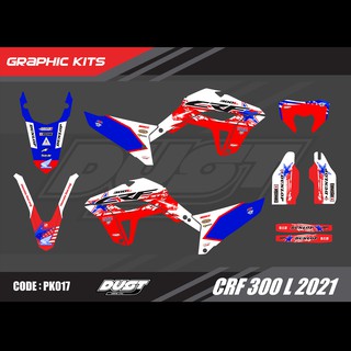 สติ๊กเกอร์วิบาก Honda CRF 300L 2021 ทั้งคัน Graphic kit สติ๊กเกอร์เคลือบเงา สุดคุ้ม