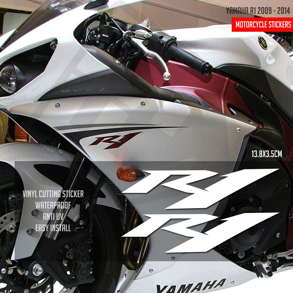 สติ๊กเกอร์โลโก้ Yamaha R1 2009 ถึง 2014
