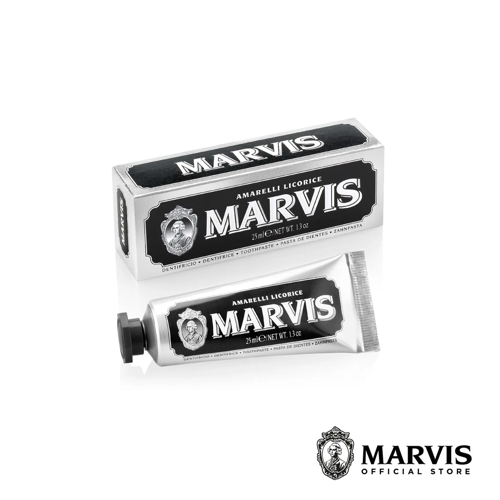 (ร้านทางการ Marvis Thailand) Marvis ยาสีฟันมาร์วิสแอมมาเรียลลิ ลิโคริช / Marvis Amarelli Licorice 25 ml.