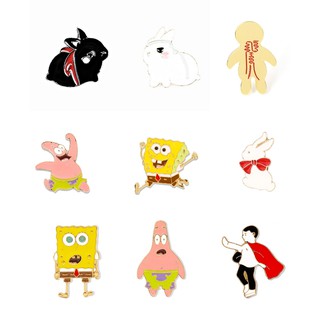 🎟พร้อมส่ง🎟 PIN เข็มกลัด ปรมาจารย์ลัทธิมาร ปีเตอร์แพน กระต่าย สปอนจ์บ็อบ SpongeBob เซียวจ้าน