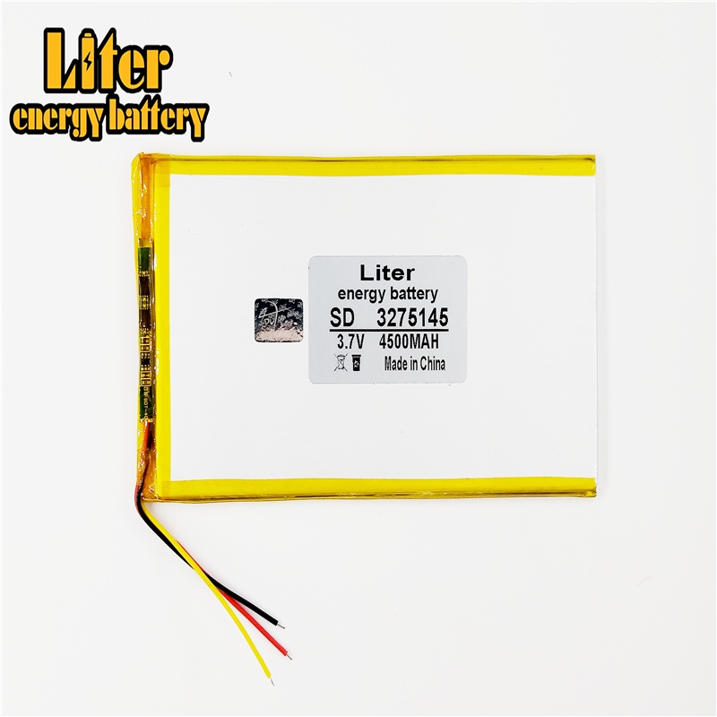 ❤3 line Tablet PC battery capacity 3275145 3.7V 4500MAH 3075145 Universal Li-ion battery for tablet 