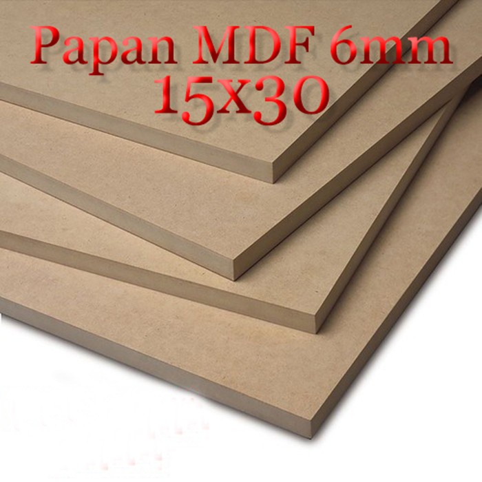 บอร์ด MDF 6mm 15 x 30 - MDF ตัดหนา 6 mm 10cm x 20cm 15x30