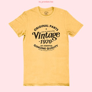 เสื้อยืดลาย Vintage Original 1970 เสื้อวันเกิด เปลี่ยนปีได้ ไซส์ S - 2XL