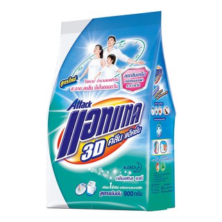 แอทแทค ทรีดี คลีนแอ็คชั่น สูตรเข้มข้น 850 กรัม Attack 3D Clean Action Concentrated Formula 850g.