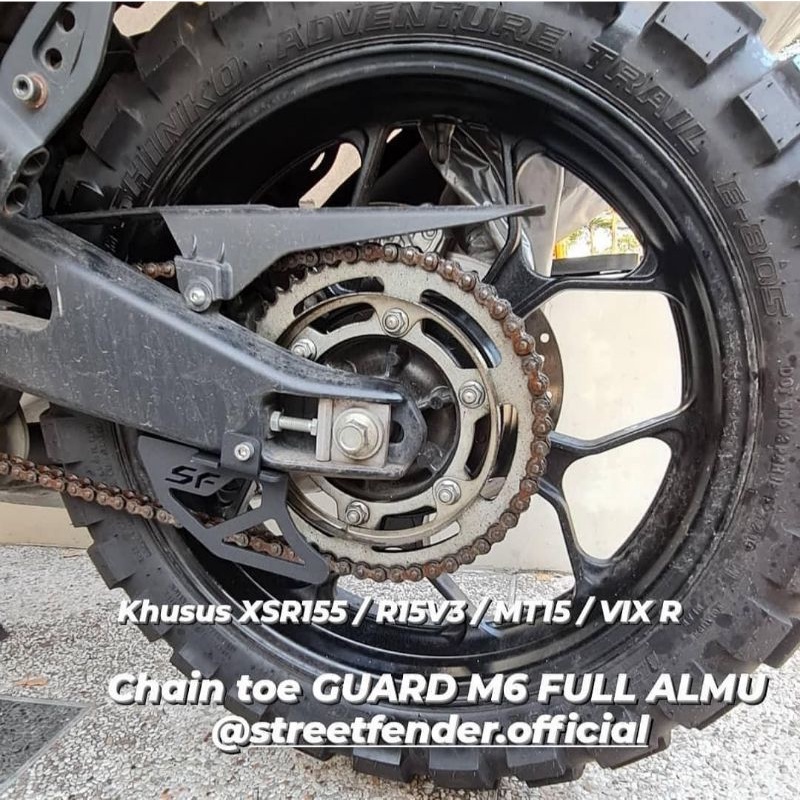 Chain Toe Guard Street Fender Chain Protector M6 R15 V3 V4 R15M MT15 XSR 155 Vixion R ใหม่