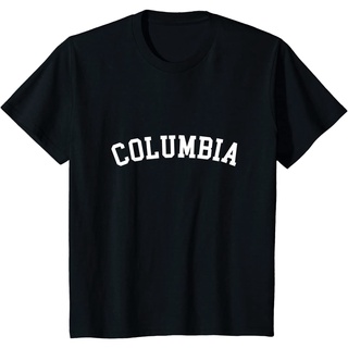 Columbia เสื้อยืดแฟชั่น คุณภาพสูง สไตล์เกาหลี