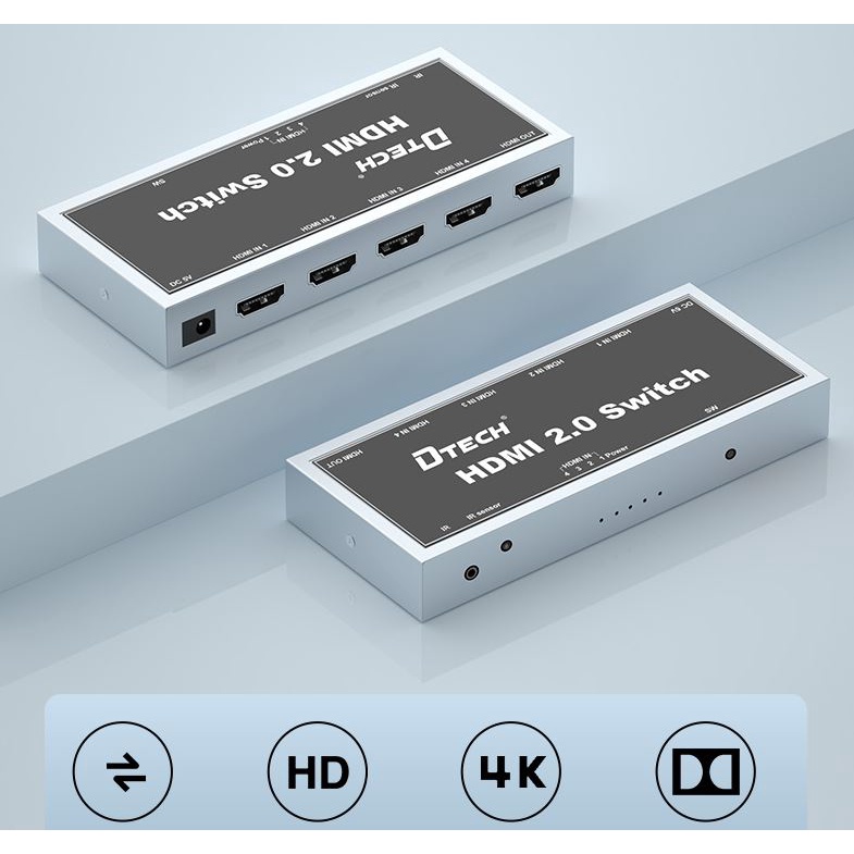 D-TECH Newๆๆ HD V2.0 Switcher 4x1 DT-7241 60HZ