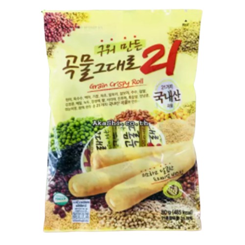 Grain Crispy Roll ขนมธัญพืชสอดไส้ครีมชีส ขนมเกาหลีนำเข้า GAEMI Food Kemy Food ขนมขบเคี้ยว เวเฟอร์