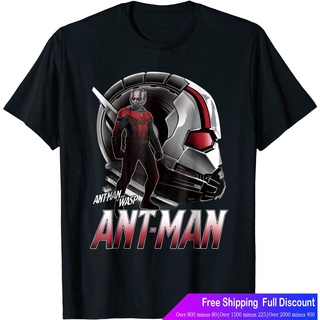 เสือยืดผู้ชาย เสื้อบอดี้โ Marvel Ant-Man &amp; The Wasp Scott Lang Profile Graphic T-Shirt Mens Marvel Avengers