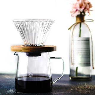ชุดดริปกาแฟ แก้วกาแฟ ดริปกาแฟ กรองกาแฟ 300ml/500ml