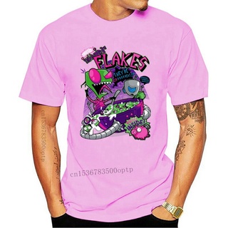 พร้อมส่ง เสื้อยืดลําลอง ผ้าฝ้าย 100% แขนสั้น คอกลม พิมพ์ลาย Invader Flakes - Invader Zim หลากสี แฟชั่นฤดูร้อน สําหรับผู้