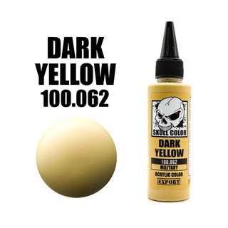 Skull Color 062 Dark Yellow สีสูตร Acrylic ผสมสำเร็จสำหรับแอร์บรัช ขนาด 60ml.