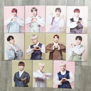 การ์ดอวยพร โปสการ์ด WANNA ONE 2019 Seasons Greetings Greetings Card แดเนียล มินฮยอน ควานลิน ซองอู จีฮุน อูจิน จินยอง