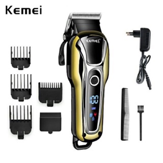 (สินค้าพร้อมส่ง) Kemei KM-1990 ใหม่ล่าสุด!!  ของแท้100% แบตเตอเลี่ยนตัดผมไร้สาย ปัตตาเลี่ยนตัดผมชาย
