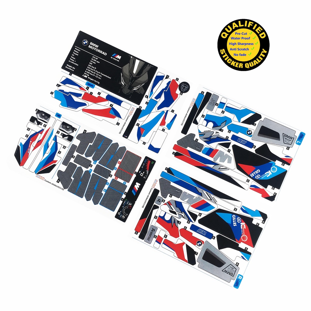 สติ๊กเกอร์สั่งทําพิเศษสําหรับ LEGO 42130 BMW 1000RR เฉพาะสติ๊กเกอร์