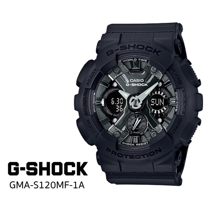 นาฬิกาโทรศัพท์ นาฬิกาโทรศัพท์เด็ก CASIO G-SHOCK GMA-S120MF-1A นาฬิกาข้อมือผู้ชาย รับประกัน1ปี