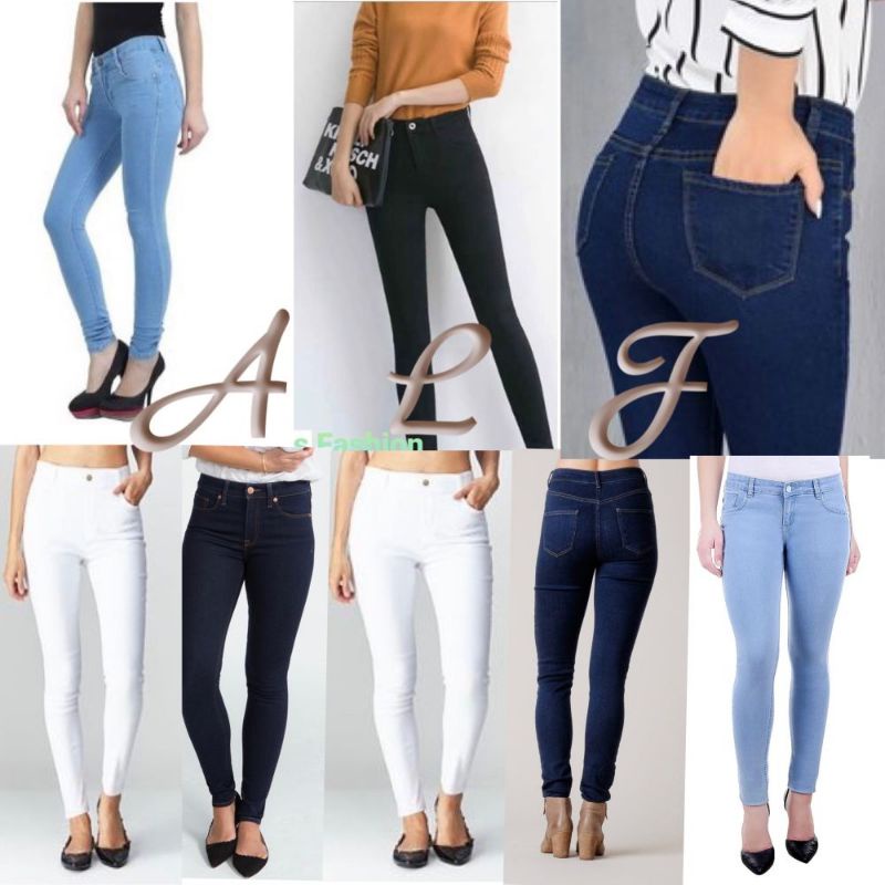 Permpuan skkiny Super stecher jeans ราคากางเกง