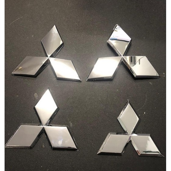 วัดก่อนสั่งซื้อ โลโก้ มิตซูบิชิ ชุบโครเมี่ยม มีหลายไซส์ MITSUBISHI CHROME LOGO EMBLEM BADGE