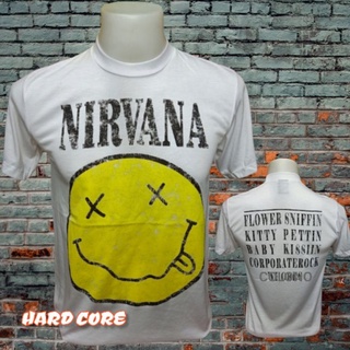 เสื้อวง NIRVANA วงร็อคในตำนาน คอฟิต ป้ายUSA เสื้อผู้ชาย เสื้อร็อค เสื้อทัวร์ วงดนตรีร็อคต่างประเทศสามารถปรับแต่งได้