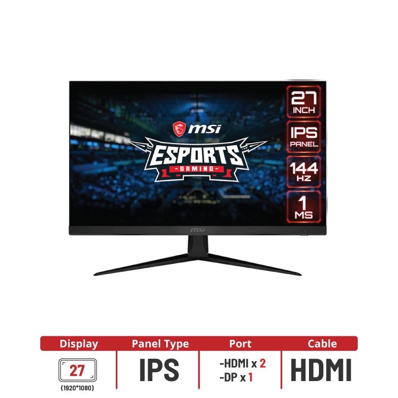 MSI Monitor 27'' รุ่น Optix G271 144Hz ( มือสอง )