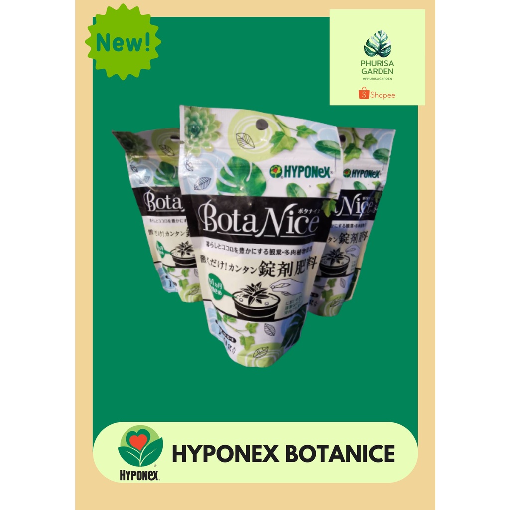 New! Hyponex Botanice 🌵 ปุ๋ยแคคตัส ปุ๋ยละลายช้า สำหรับ ไม้อวบน้ำ แคคตัส ไม้ใบ ไม้ประดับ ขนาด 120g นำเข้าจากญี่ปุ่น