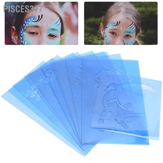 Pisces317- แม่แบบเพ้นท์หน้า Pet เทมเพลตการเพ้นท์ใบหน้า  ลายฉลุ ใช้ซ้ําได้ สําหรับปาร์ตี้ฮาโลวีน คริสต์มาส