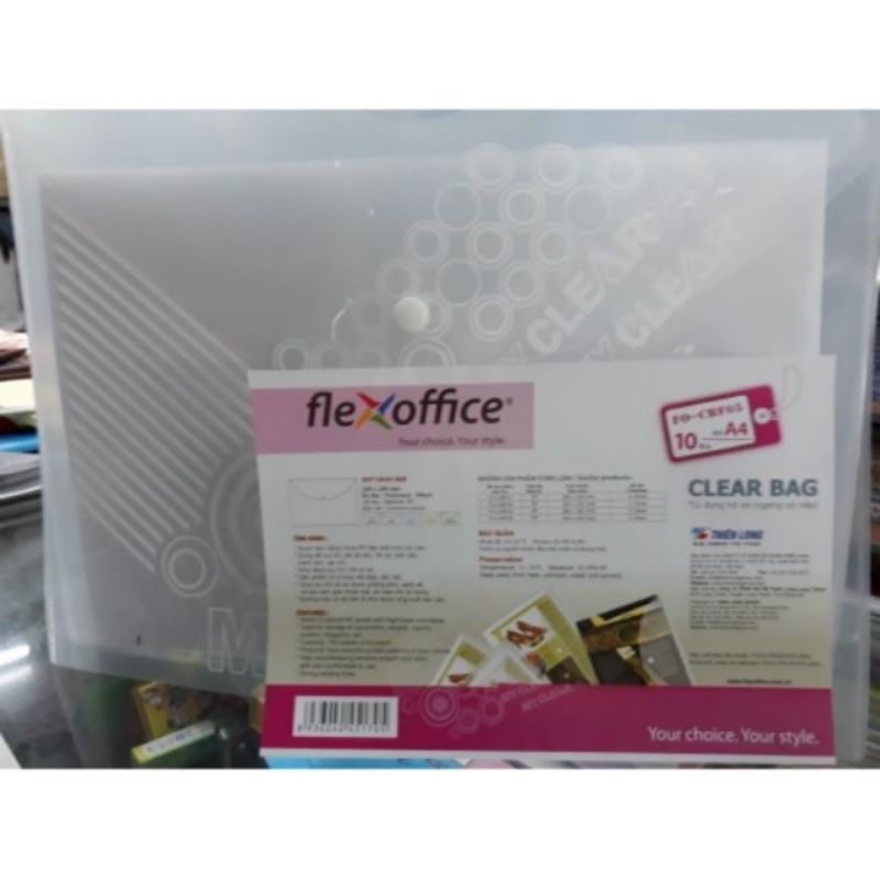 กระเป๋าใส่เอกสารใส กระเป๋าใส แฟ้มเอกสาร Tlong