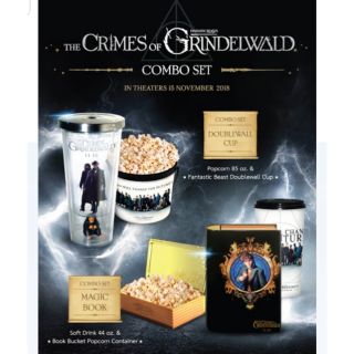 พร้อมส่ง ถังป๊อปคอร์นและแก้วน้ำfantastic beasts