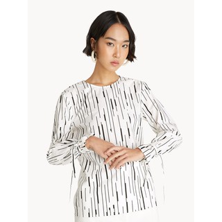 ส่งต่อ [Pomelo] - Abstract Print Tied Sleeve Top