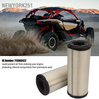 Newyork251 อะไหล่ไส้กรองอากาศเครื่องยนต์ 2 ชิ้น สําหรับ Can‐Am Maverick X3