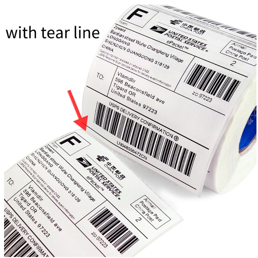 A6 Themal Label Airway Bill Waybill Sticker Roll AWB Consignment Note