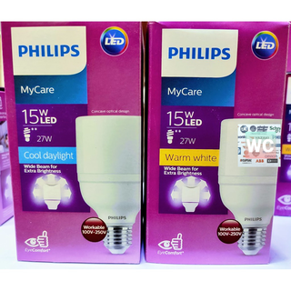 Philips หลอดไฟฟิลิปส์ 15W MyCare T70 ขั้วเกลัยว E27สว่างรอบทิศทอง LED Bulb ฟิลลิป