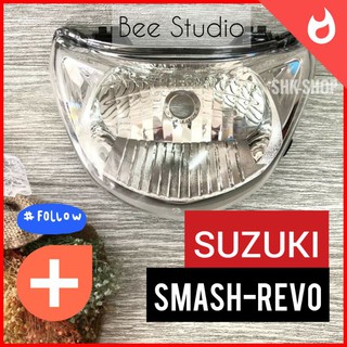 ชุดไฟหน้า SMASH-REVO , สแมช รีโว ไฟหน้า จานฉาย จานไฟ มอเตอร์ไซค์