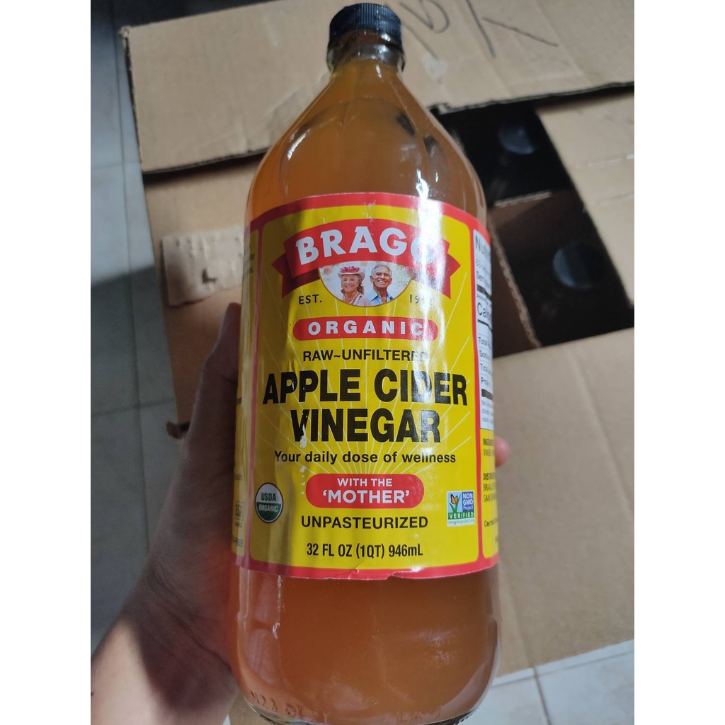 [ค่าส่งถูกมาก] คีโต Bragg apple cider vinegar 945ml แท้ แบบมีตะกอน