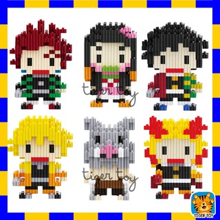 ตัวต่อนาโน ดาบพิฆาตอสูร แบบเฟือง Linkgo Demon Slayer Kimetsu no Yaiba Nanoblock